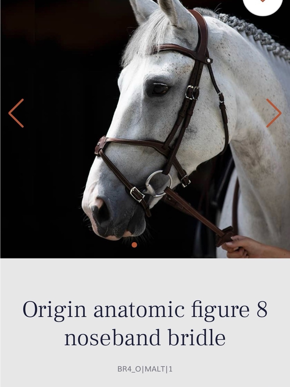 Origins Anatomical Figure-8 Noseband Bridle - Brown Leather